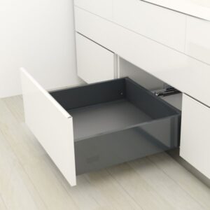 Sistema de Cajón delgado de doble pared S50A, con ajuste 4D, Cierre suave, altura 180.5mm.