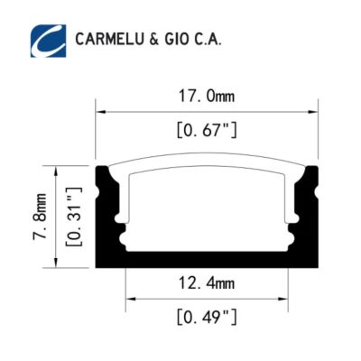 Perfil de Aluminio para tira LED - Imagen 3