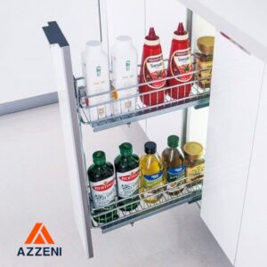 Condimentero Cromado Tiara con Cierre Suave