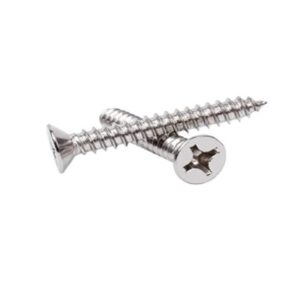 Tornillos para metal auto Roscante, cabeza Plana, Zincado,